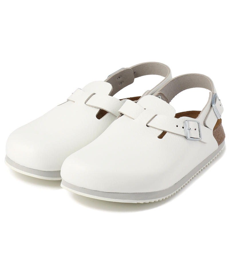 【OUTLET】【ビルケンシュトック】トキオ スーパーグリップソール/ホワイト ナチュラルレザー/クロッグ メンズ