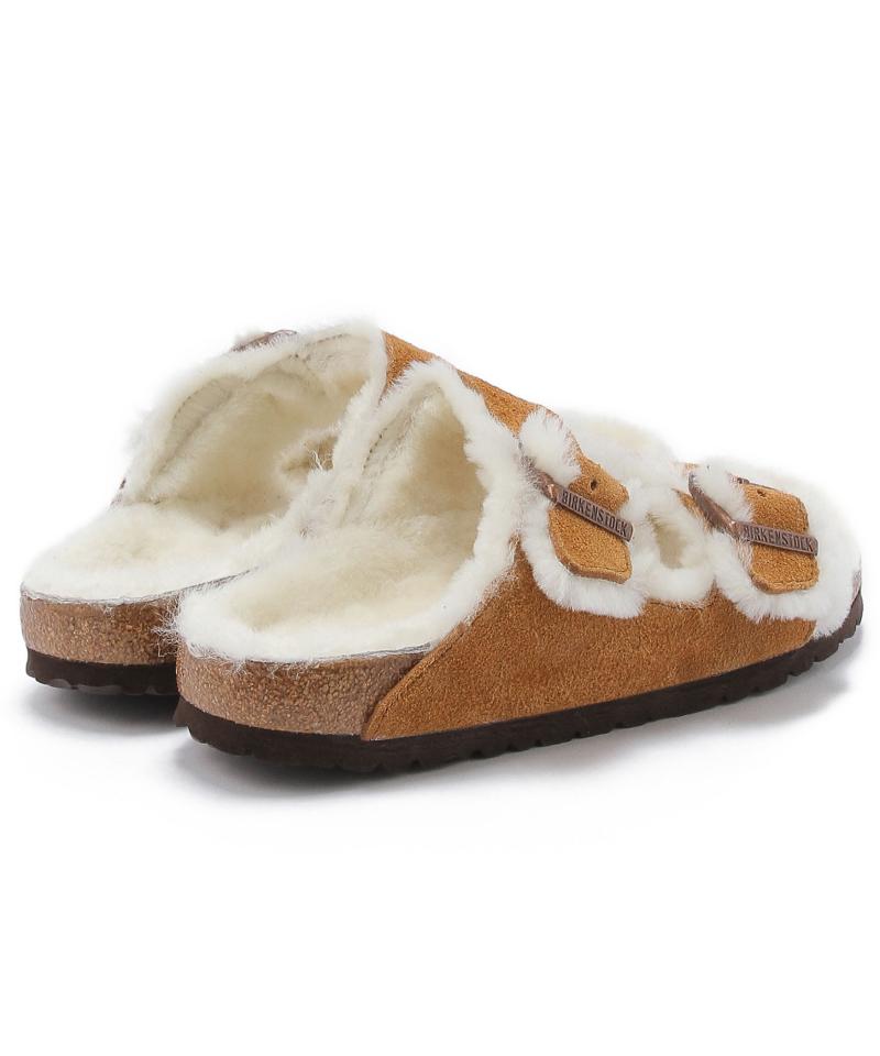 【OUTLET】【ビルケンシュトック】アリゾナ/ミンク スエードレザー シープスキン/サンダル レディース詳細画像4