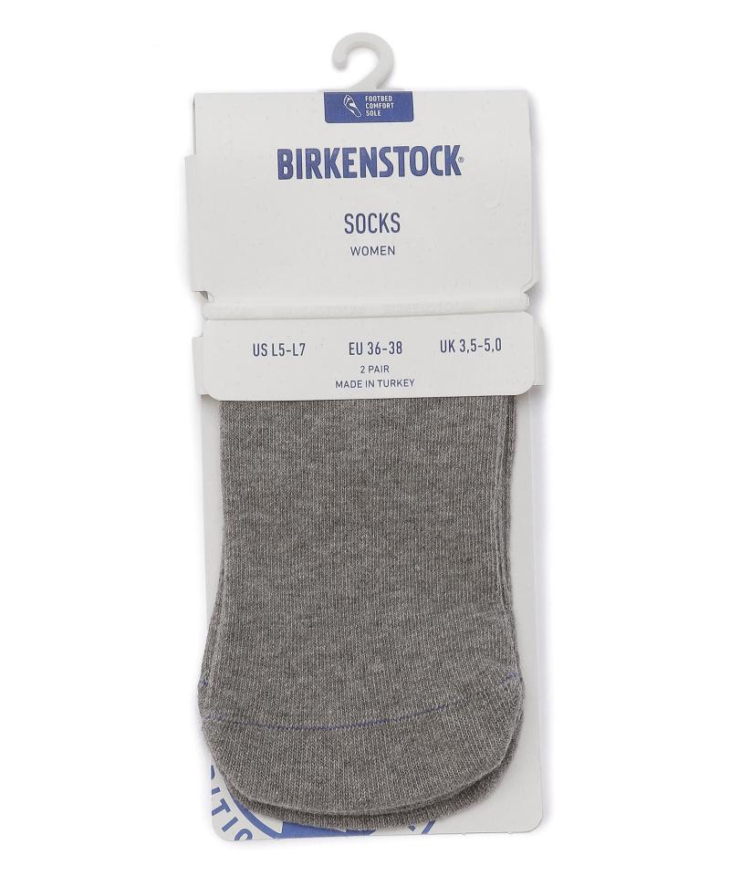 【OUTLET】【ビルケンシュトック】コットンソールスニーカー 2パック/グレー/ソックス メンズ レディース