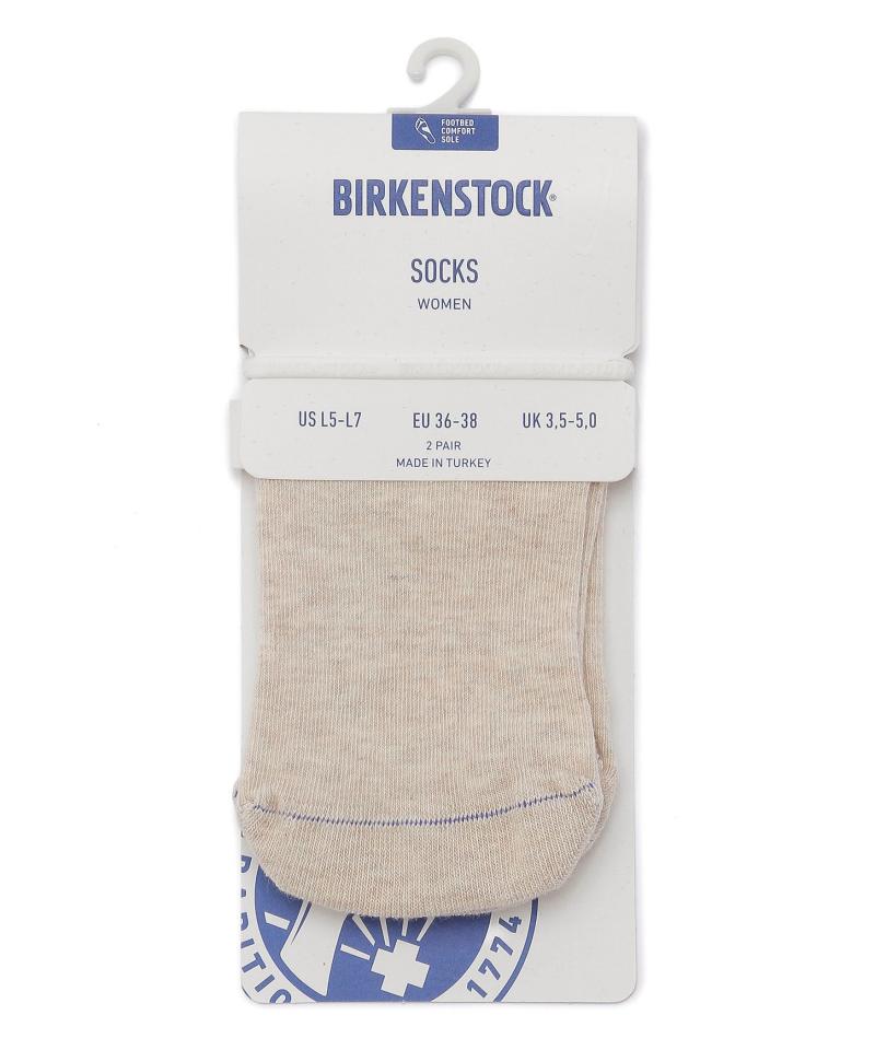 【OUTLET】【ビルケンシュトック】コットンソールスニーカー 2パック/ベージュ/ソックス メンズ レディース