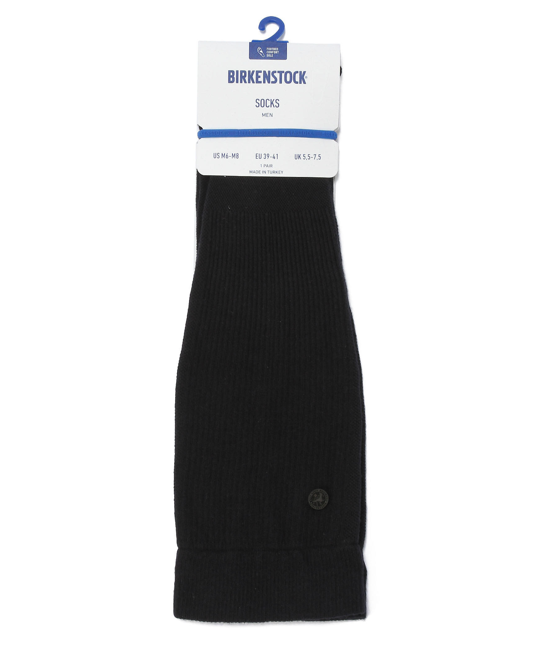 【OUTLET】【ビルケンシュトック】サポートソール/ネイビー コットン/ソックス メンズ
