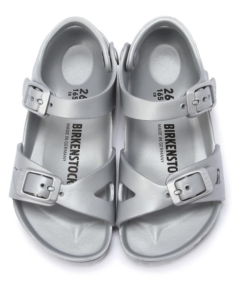 【OUTLET】【ビルケンシュトック】リオ イーブイエー/メタリックシルバー EVA/サンダル キッズ詳細画像1