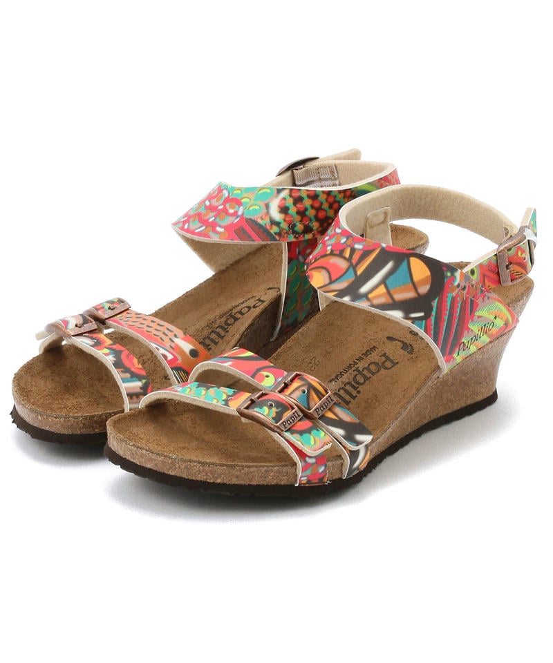 【OUTLET】【パピリオ】エレン/アフリカンワックスラスベリー ビルコフロー/サンダル レディース