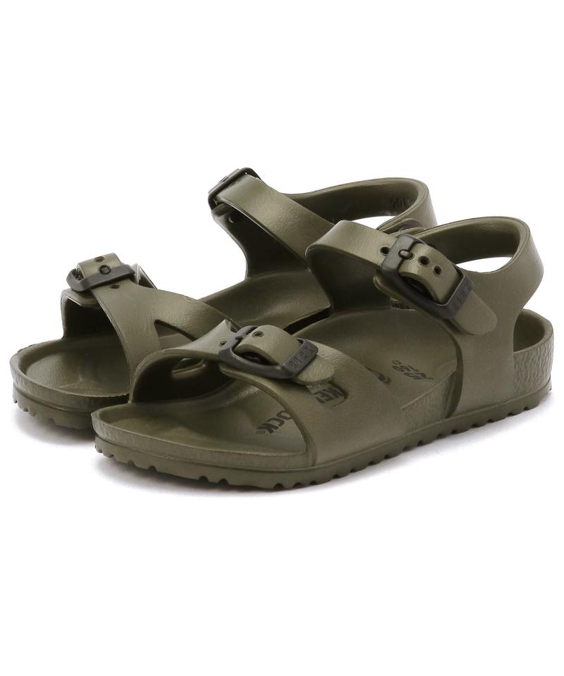【OUTLET】【ビルケンシュトック】リオ イーブイエー/カーキ EVA/サンダル キッズ/RIO