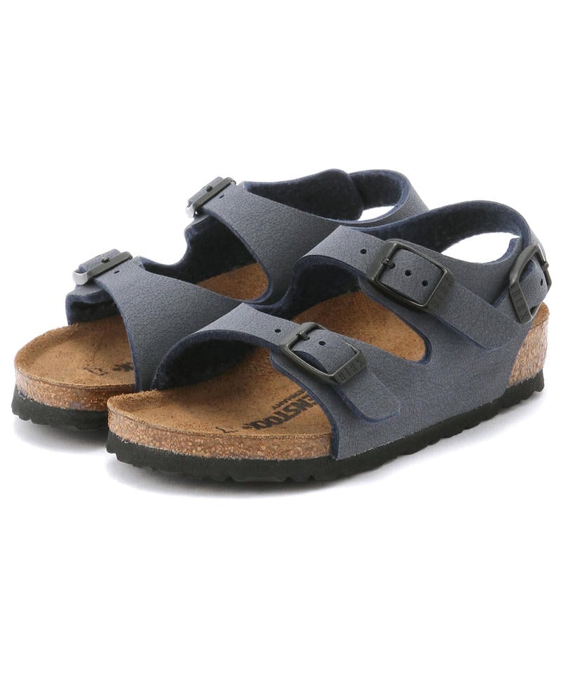 【OUTLET】【ビルケンシュトック】ローマ/ネイビー ビルコフロー ヌバック/サンダル キッズ/ROMA
