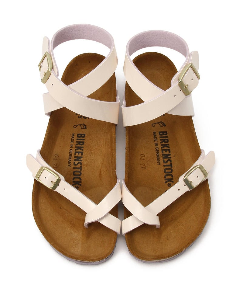 【OUTLET】【ビルケンシュトック】ヤラ/2トーンパテント クリームピンク ビルコフロー/サンダル レディース詳細画像1