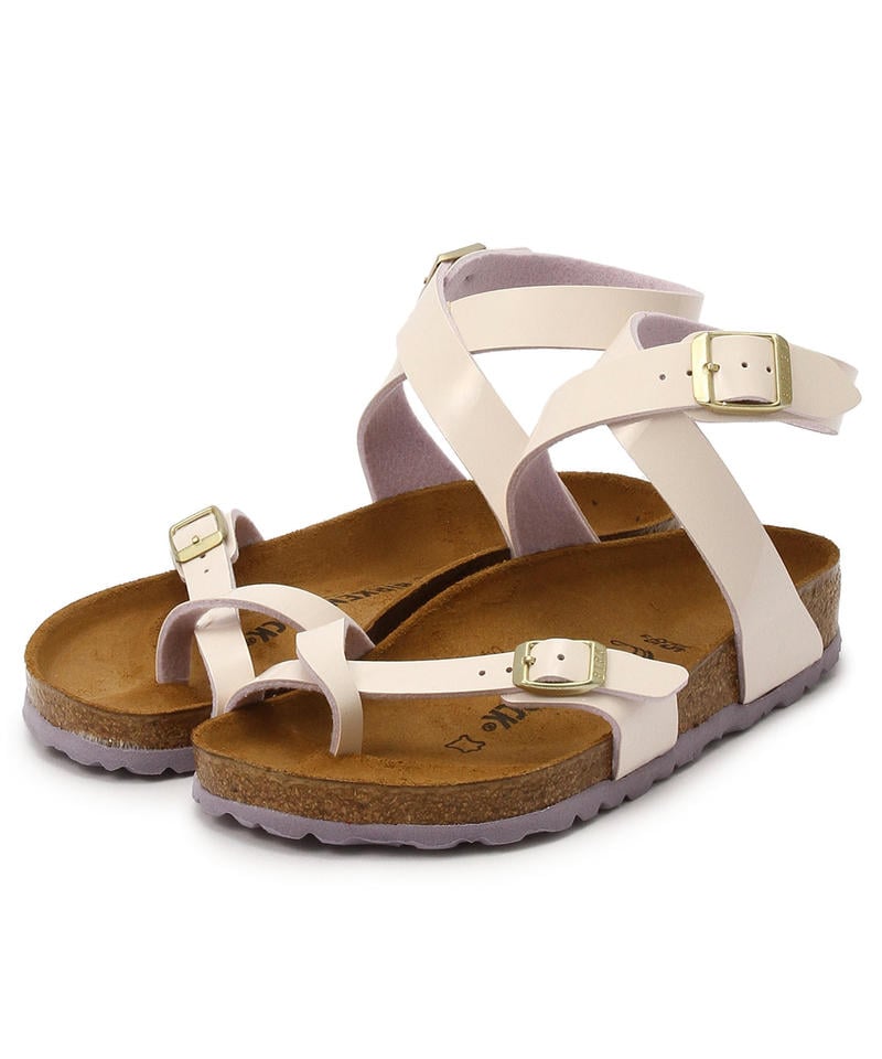 【OUTLET】【ビルケンシュトック】ヤラ/2トーンパテント クリームピンク ビルコフロー/サンダル レディース