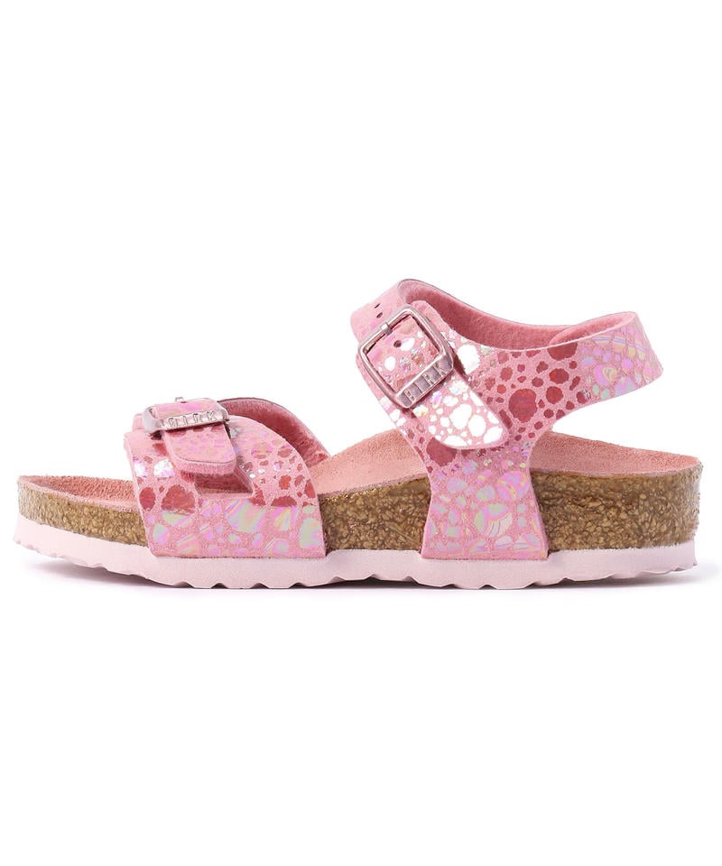 【OUTLET】リオ/メタリックストーンズ ピンク ビルコフロー/サンダル キッズ詳細画像2