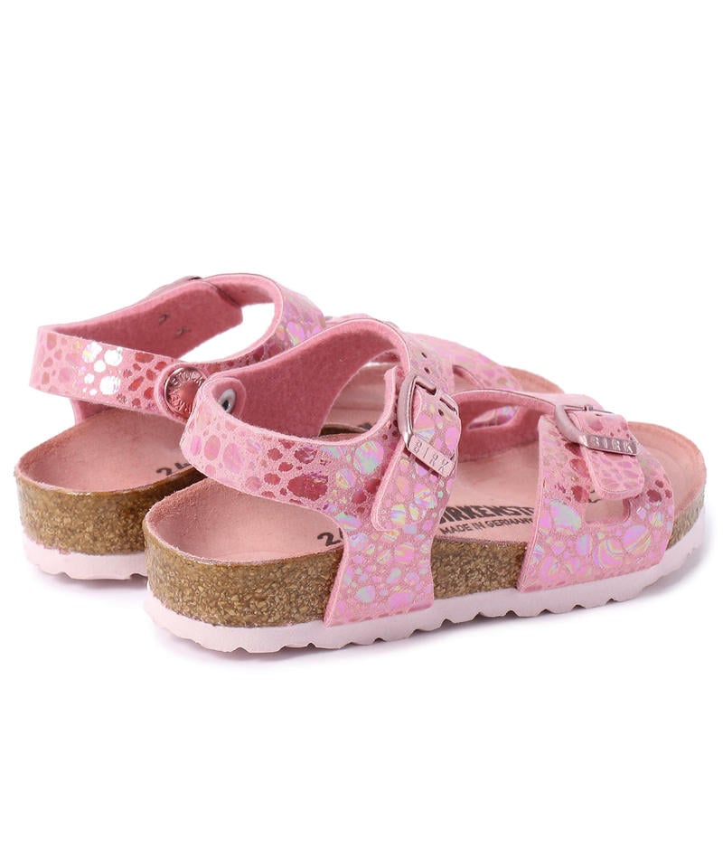 【OUTLET】リオ/メタリックストーンズ ピンク ビルコフロー/サンダル キッズ詳細画像4
