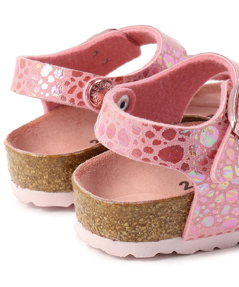 【OUTLET】リオ/メタリックストーンズ ピンク ビルコフロー/サンダル キッズ詳細画像6