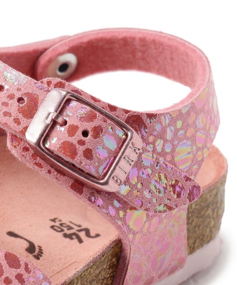【OUTLET】リオ/メタリックストーンズ ピンク ビルコフロー/サンダル キッズ詳細画像7