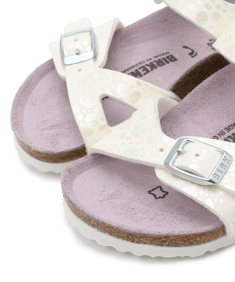 【OUTLET】【ビルケンシュトック】リオ/メタリックストーンホワイト マイクロファイバー /サンダル キッズ詳細画像5