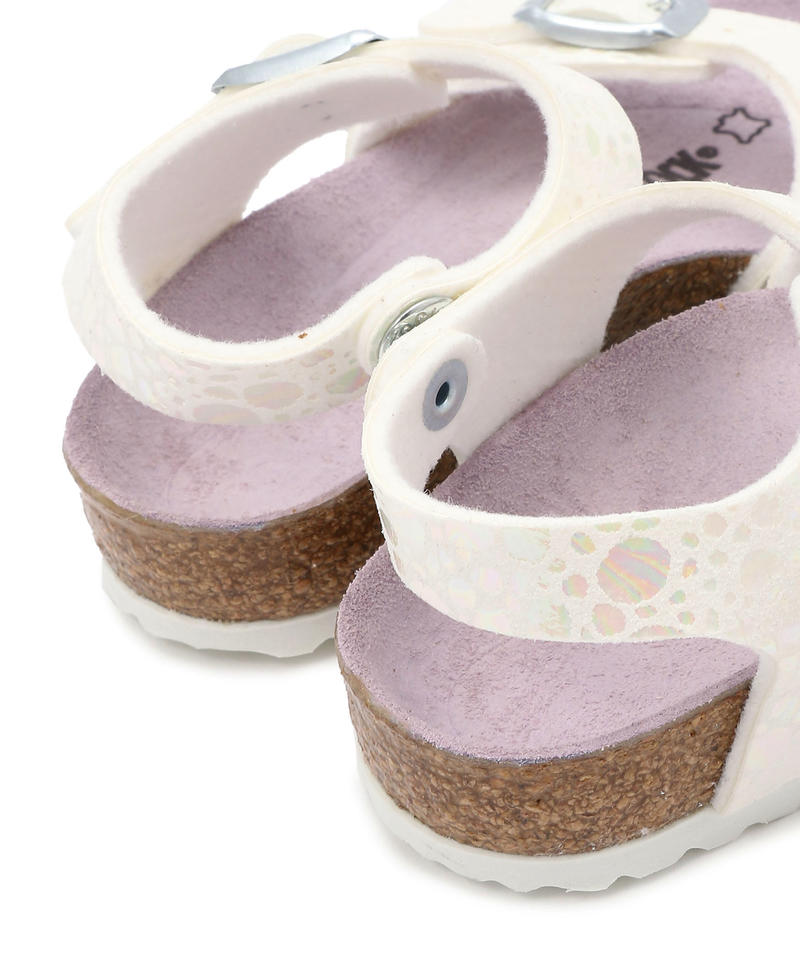 【OUTLET】【ビルケンシュトック】リオ/メタリックストーンホワイト マイクロファイバー /サンダル キッズ詳細画像6