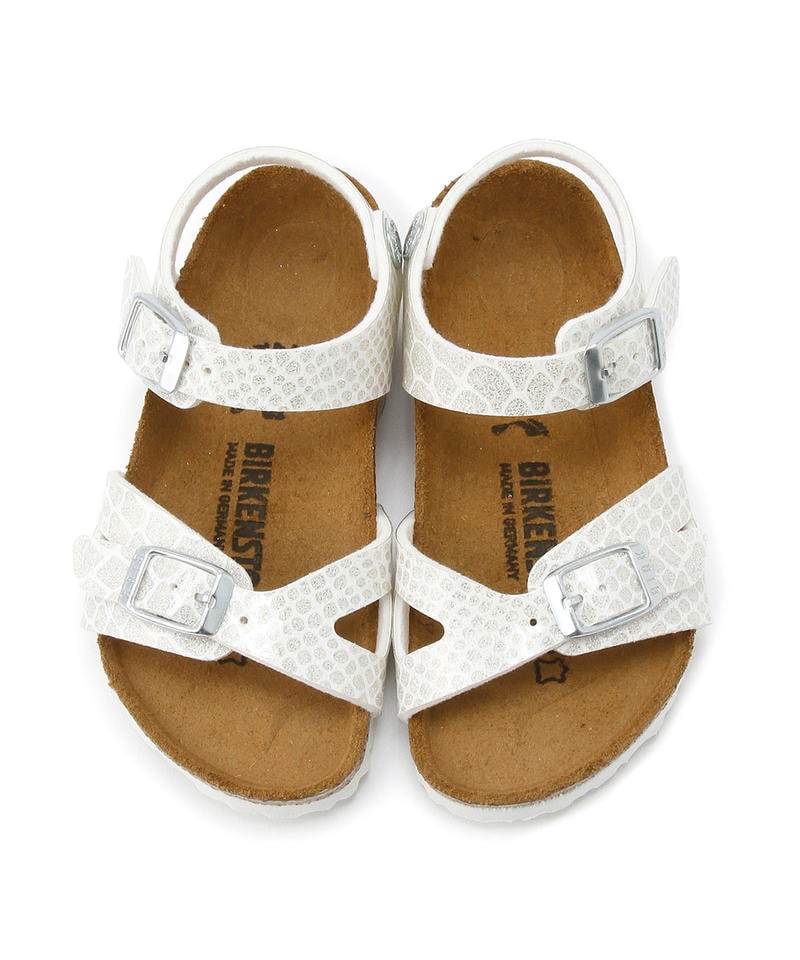 【OUTLET】【ビルケンシュトック】リオ/マジックスネークホワイト ビルコフロー/サンダル キッズ詳細画像1