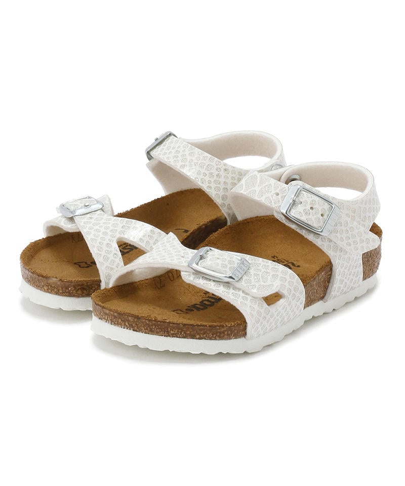 【OUTLET】【ビルケンシュトック】リオ/マジックスネークホワイト ビルコフロー/サンダル キッズ