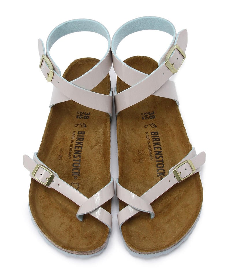 【OUTLET】【ビルケンシュトック】ヤラ/2トーンパテント ライトグレー ビルコフロー/サンダル レディース詳細画像1