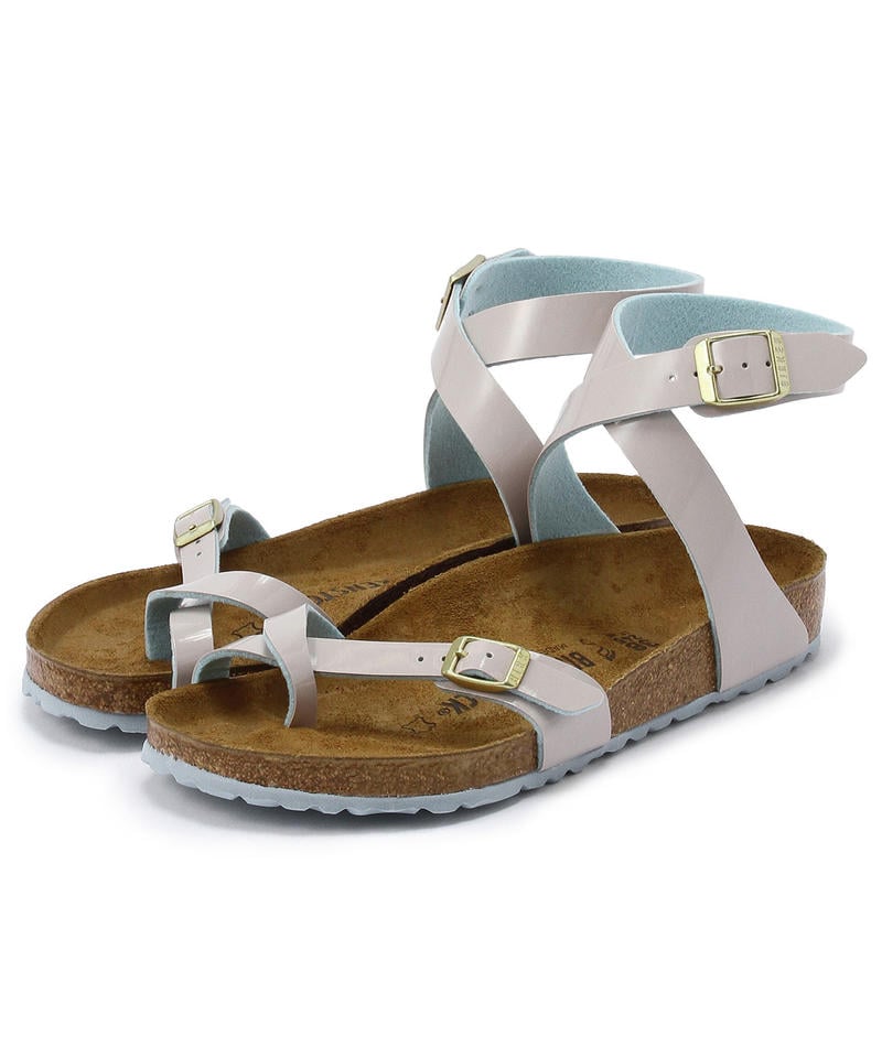 【OUTLET】【ビルケンシュトック】ヤラ/2トーンパテント ライトグレー ビルコフロー/サンダル レディース