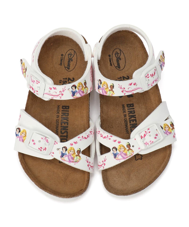 【OUTLET】【ビルケンシュトック】リオ ディズニープリンセス/ホワイト ビルコフロー/サンダル キッズ詳細画像1