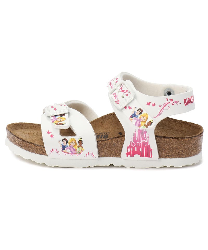 【OUTLET】【ビルケンシュトック】リオ ディズニープリンセス/ホワイト ビルコフロー/サンダル キッズ詳細画像2