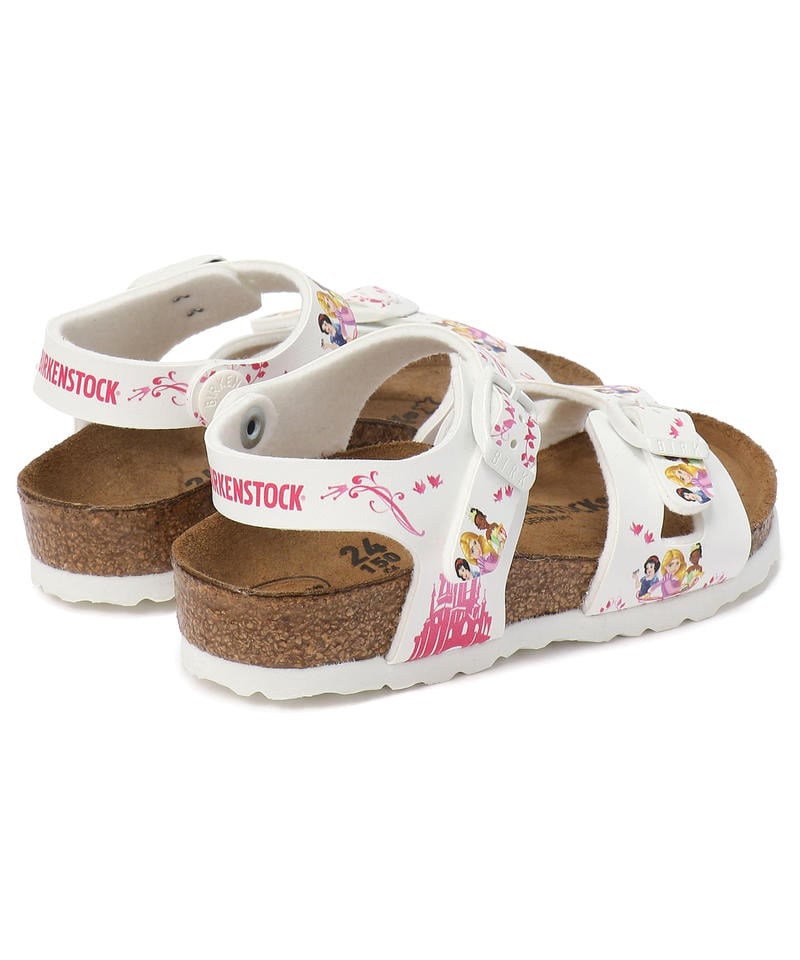 【OUTLET】【ビルケンシュトック】リオ ディズニープリンセス/ホワイト ビルコフロー/サンダル キッズ詳細画像4