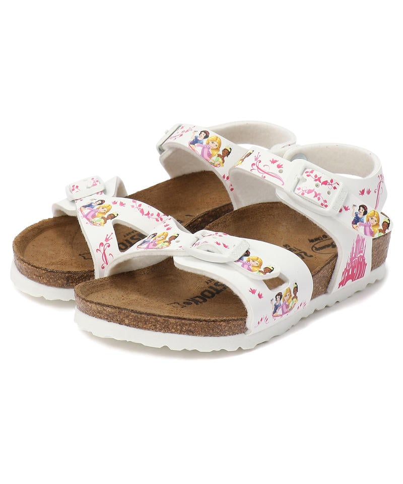 【OUTLET】【ビルケンシュトック】リオ ディズニープリンセス/ホワイト ビルコフロー/サンダル キッズ