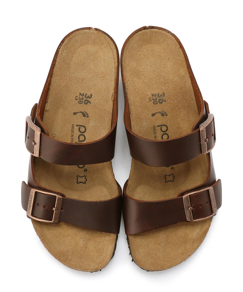 【OUTLET】【パピリオ】エミナ/コニャック ナチュラルレザー/サンダル レディース/EMINA詳細画像1