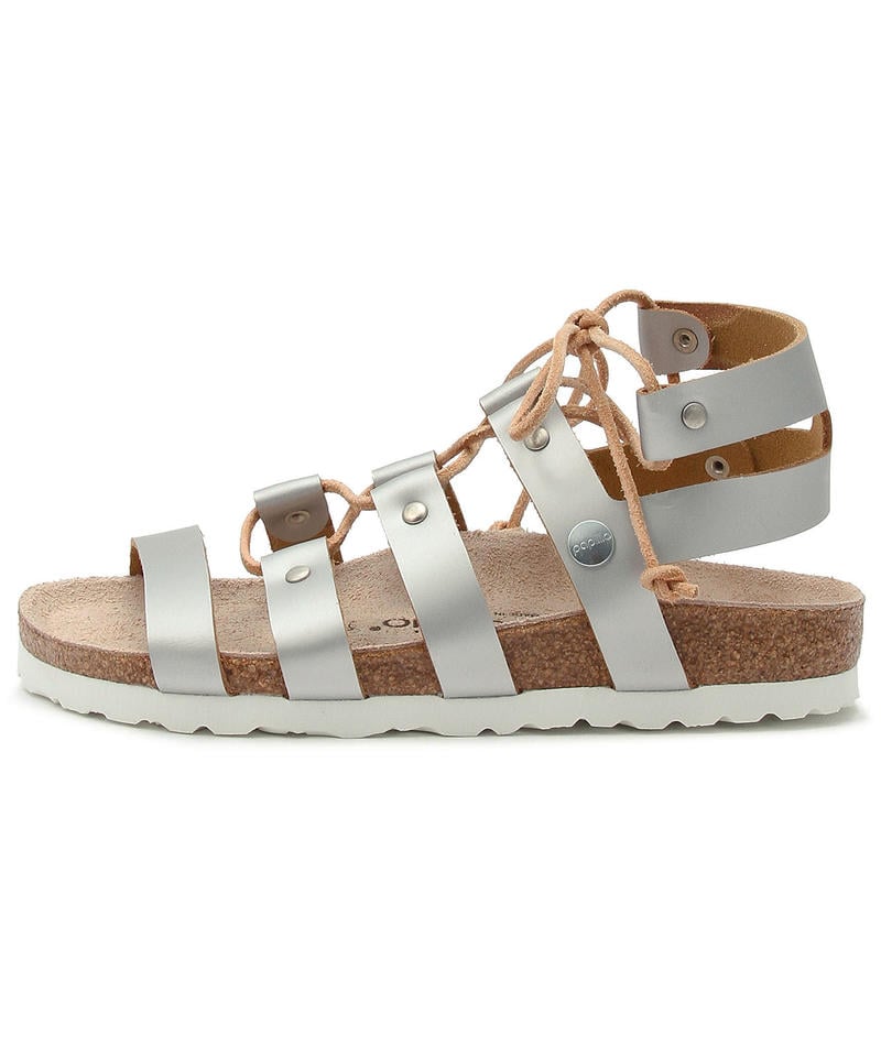 【OUTLET】【パピリオ】クレオ/フロステッド メタリックシルバー ナチュラルレザー/サンダル レディース詳細画像2