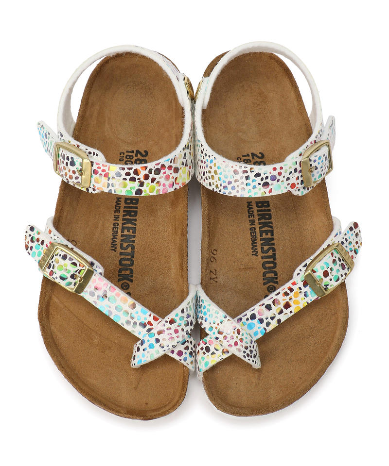 【OUTLET】【ビルケンシュトック】タオルミナ/オリエンタルモザイク ホワイト マイクロファイバー/サンダル キッズ詳細画像1