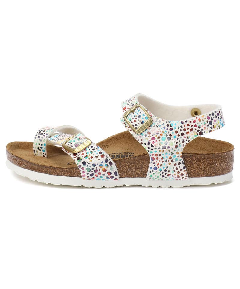 【OUTLET】【ビルケンシュトック】タオルミナ/オリエンタルモザイク ホワイト マイクロファイバー/サンダル キッズ詳細画像2