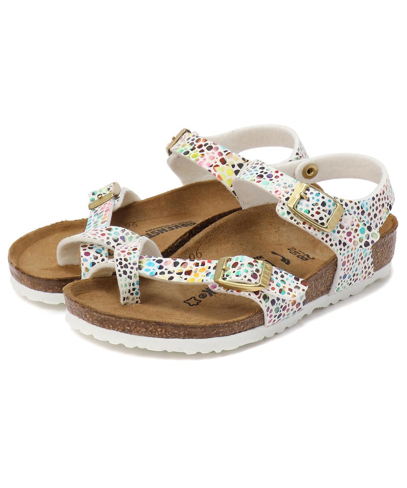 【OUTLET】【ビルケンシュトック】タオルミナ/オリエンタルモザイク ホワイト マイクロファイバー/サンダル キッズ
