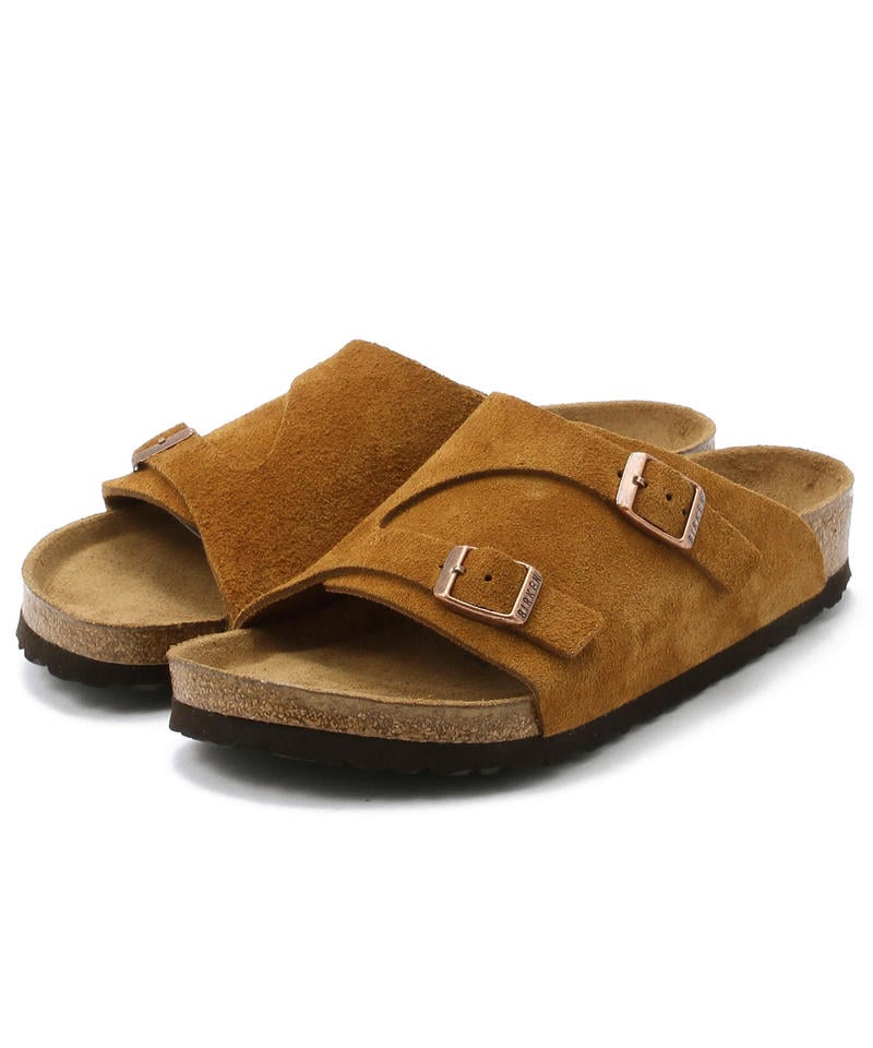 【OUTLET】【ビルケンシュトック】チューリッヒ ソフトフットベッド/ミンク スエードレザー/サンダル メンズ