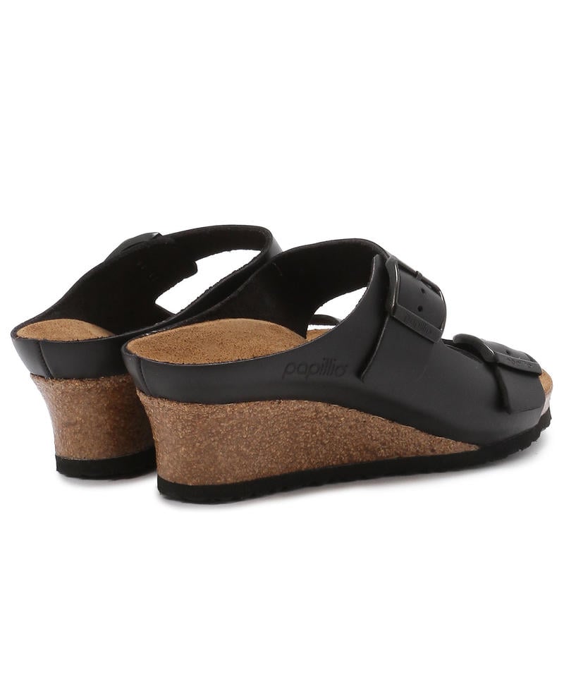 【OUTLET】【パピリオ】エミナ/ブラック ナチュラルレザー/サンダル レディース/EMINA詳細画像4