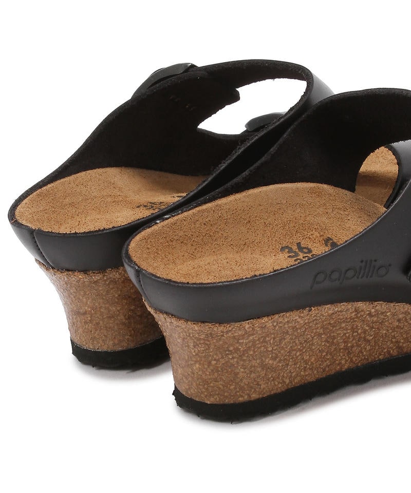 【OUTLET】【パピリオ】エミナ/ブラック ナチュラルレザー/サンダル レディース/EMINA詳細画像6