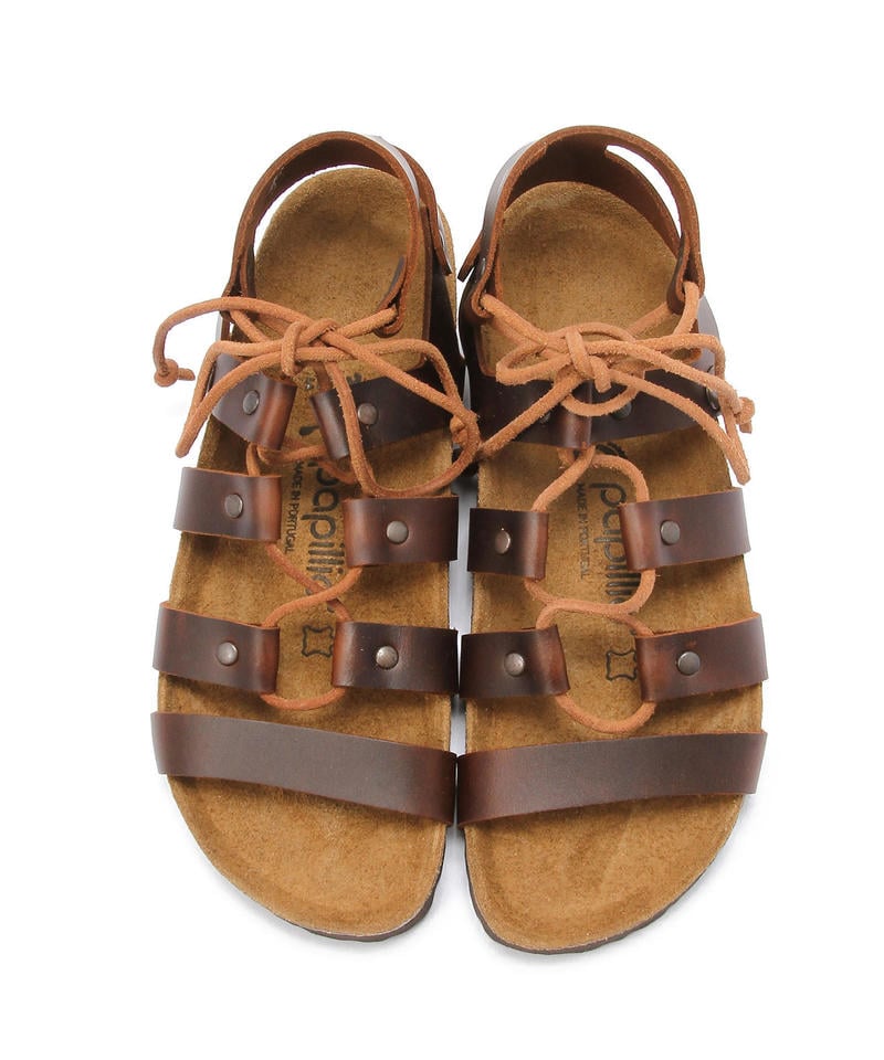 【OUTLET】【パピリオ】クレオ/コニャック ナチュラルレザー/サンダル レディース/CLEO詳細画像1