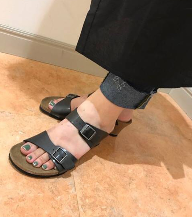 【OUTLET】【パピリオ】ドロシー/グレイスフルリコリス ビルコフロー/サンダル レディース詳細画像9