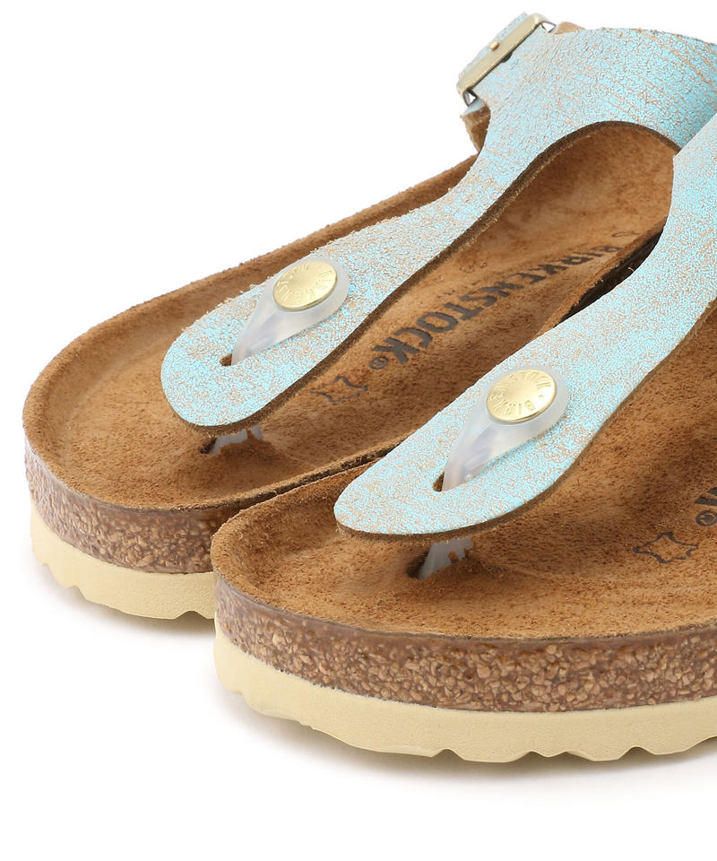 【OUTLET】【ビルケンシュトック】ギゼ/ウォッシュドメタリック アクア スエードレザー/サンダル レディース詳細画像5