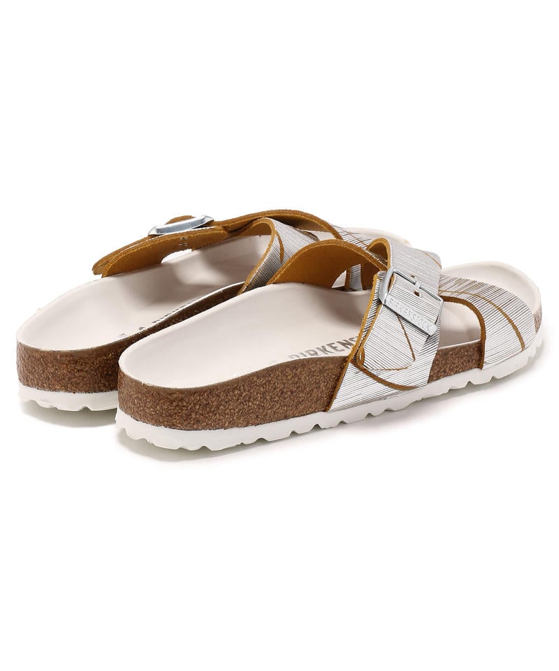 【OUTLET】【ビルケンシュトック】シエナ/メタリックカッツ レモン ヌバックレザー/サンダル レディース詳細画像4