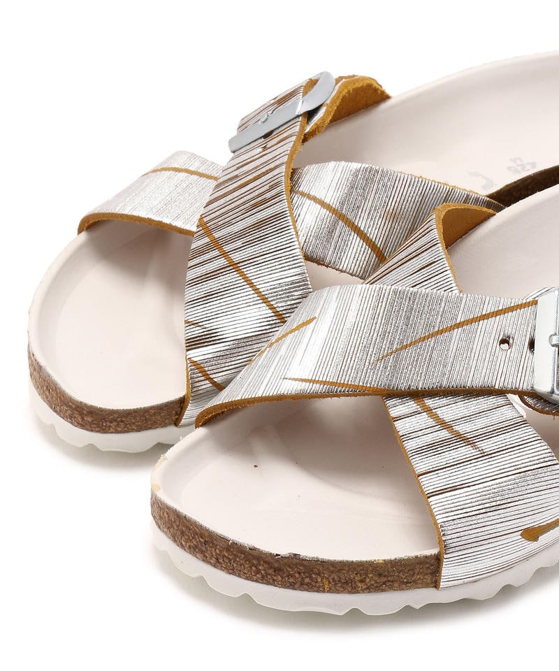 【OUTLET】【ビルケンシュトック】シエナ/メタリックカッツ レモン ヌバックレザー/サンダル レディース詳細画像5