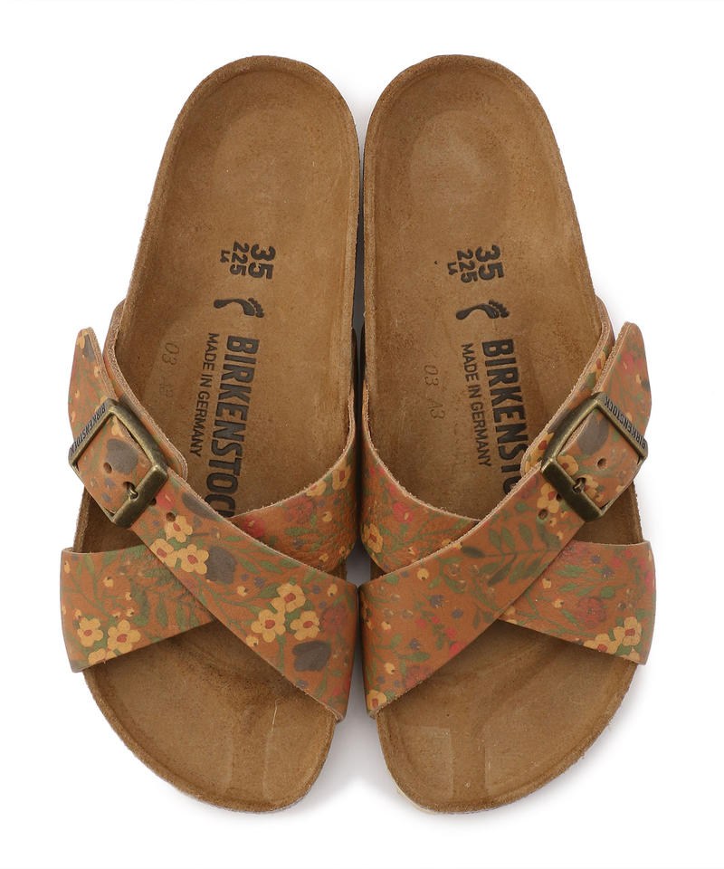 【OUTLET】【ビルケンシュトック】シエナ/ビンテージフラワー コニャック ナチュラルレザー/サンダル  レディース詳細画像1