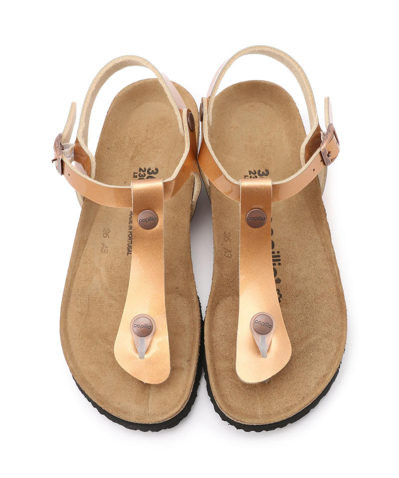 【OUTLET】【パピリオ】アシュレイ/メタリックライトカッパー ビルコフロー/サンダル レディース詳細画像1