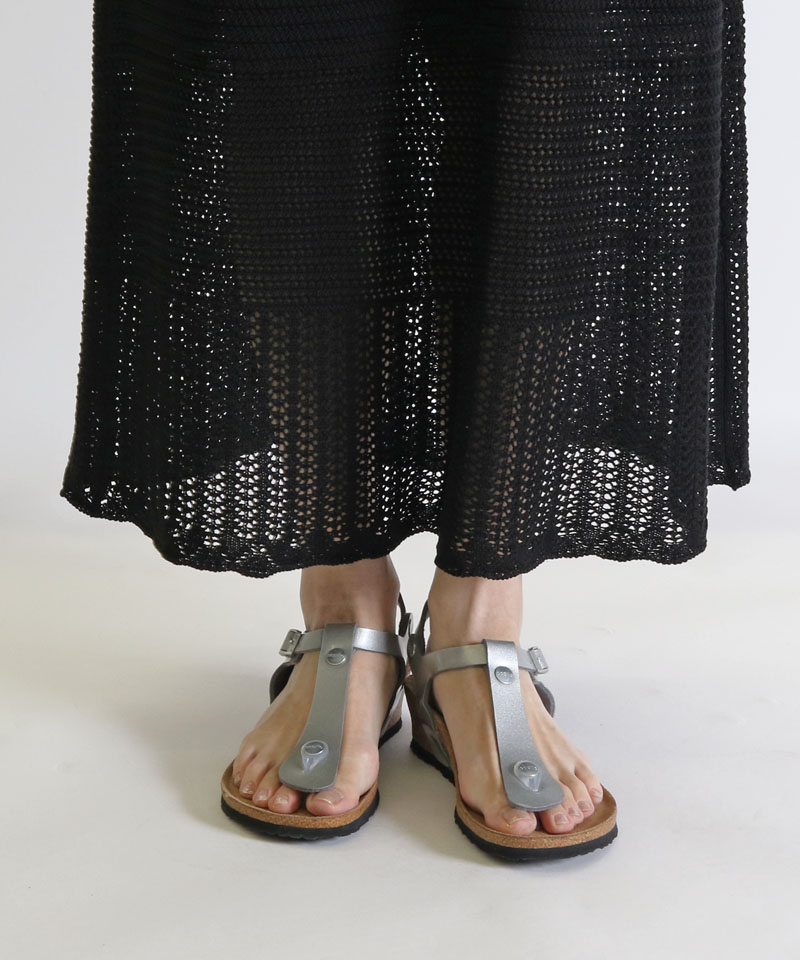 【OUTLET】【パピリオ】アシュレイ/メタリックシルバー ビルコフロー/サンダル レディース詳細画像9