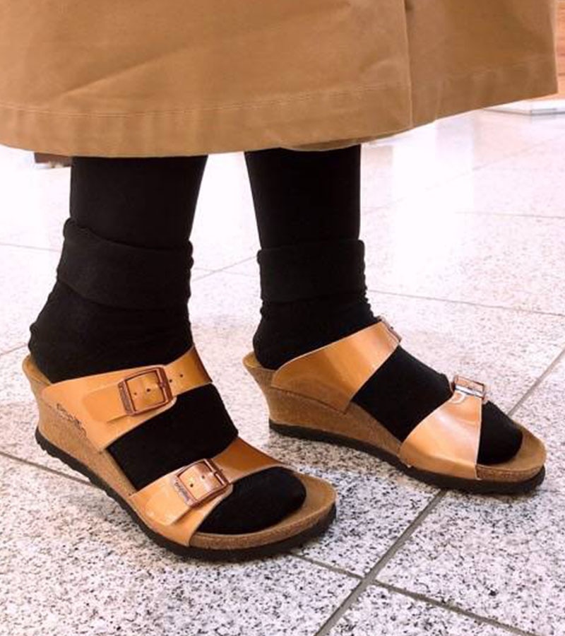 【OUTLET】【パピリオ】ドロシー/メタリックライトカッパー ビルコフロー/サンダル レディース詳細画像8