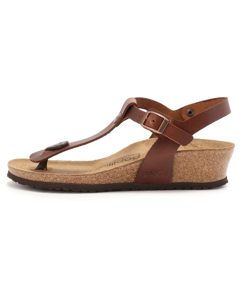 【OUTLET】【パピリオ】アシュレイ/コニャック ナチュラルレザー/サンダル レディース詳細画像2