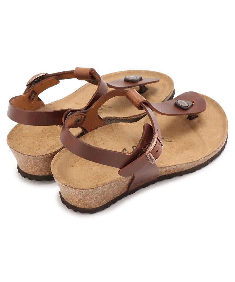 【OUTLET】【パピリオ】アシュレイ/コニャック ナチュラルレザー/サンダル レディース詳細画像4