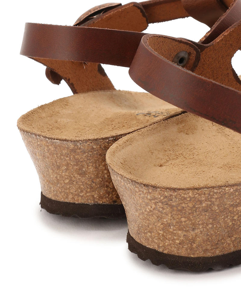 【OUTLET】【パピリオ】アシュレイ/コニャック ナチュラルレザー/サンダル レディース詳細画像6