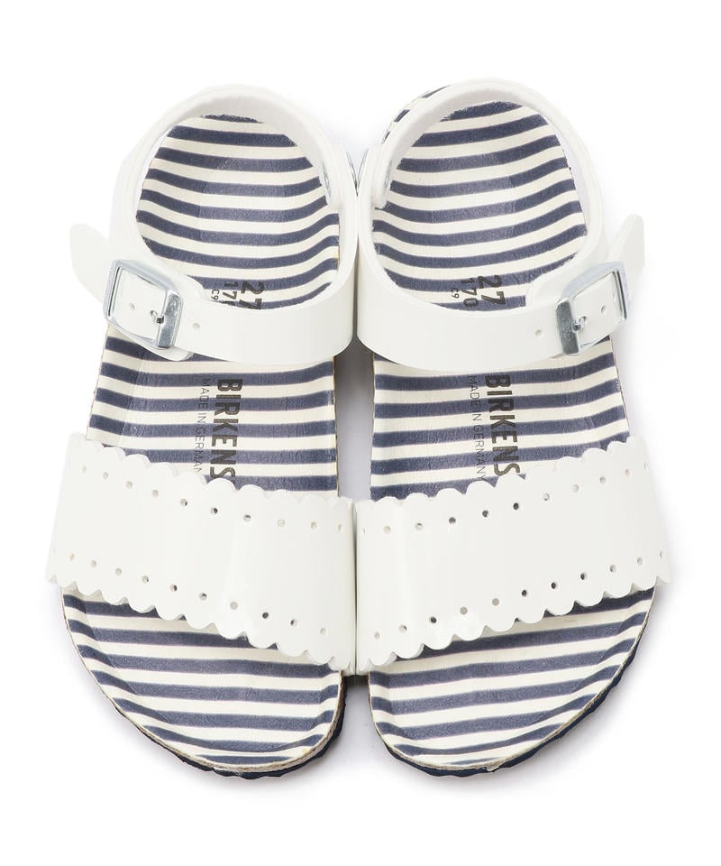 【OUTLET】【ビルケンシュトック】リサ/ノーティカル ストライプホワイト ビルコフロー/サンダル キッズ詳細画像1