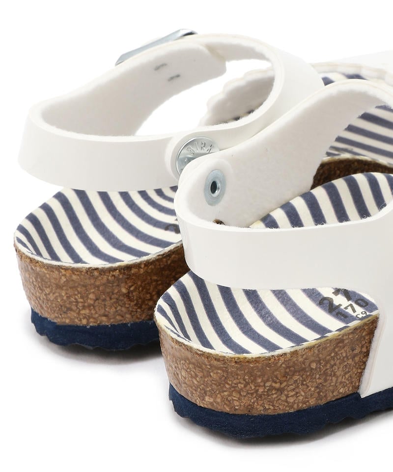 【OUTLET】【ビルケンシュトック】リサ/ノーティカル ストライプホワイト ビルコフロー/サンダル キッズ詳細画像6