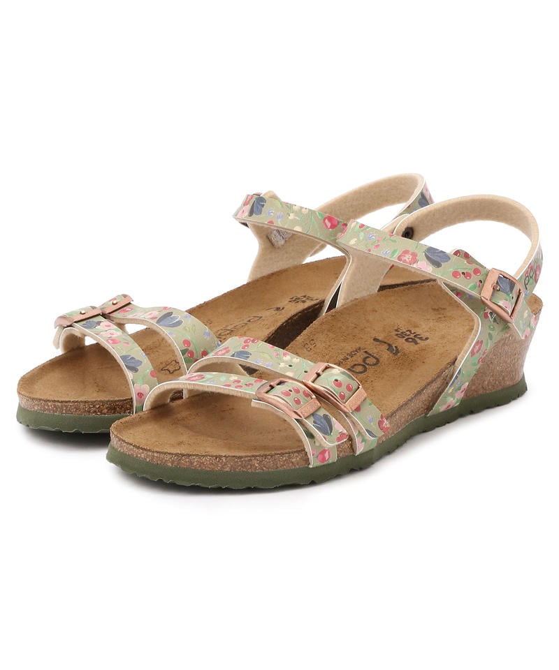 【OUTLET】【パピリオ】ラナ/メドゥフラワーズカーキ ビルコフロー/サンダル レディース