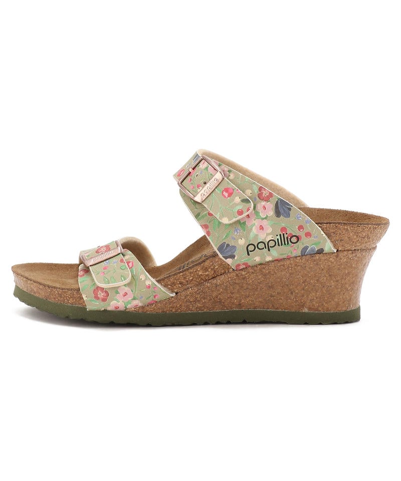 【OUTLET】【パピリオ】ドロシー/メドゥフラワーズカーキ ビルコフロー/サンダル レディース詳細画像2