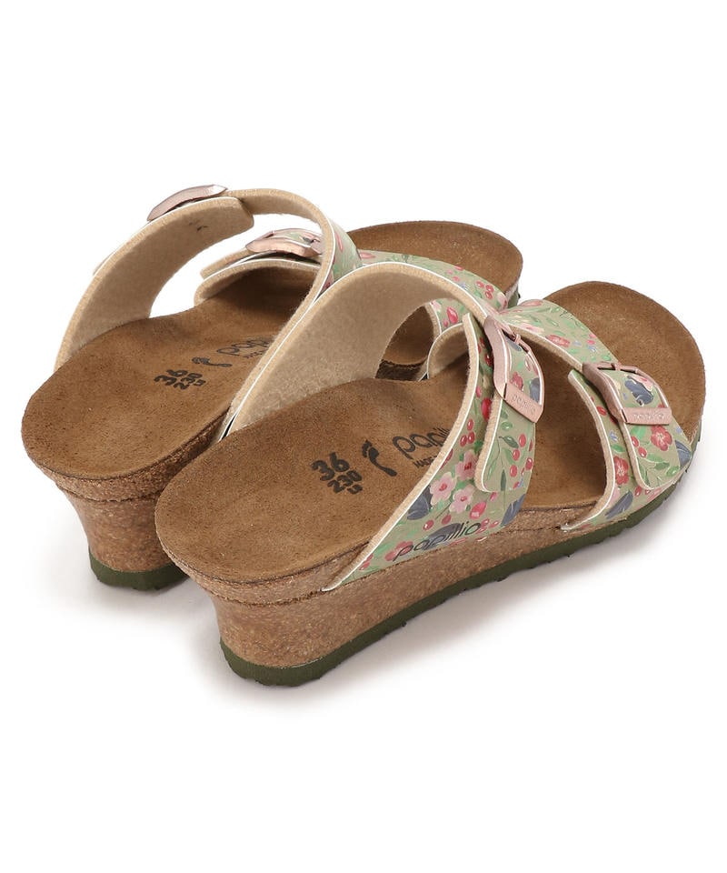 【OUTLET】【パピリオ】ドロシー/メドゥフラワーズカーキ ビルコフロー/サンダル レディース詳細画像4
